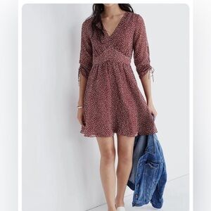 Madewell Starviolet Mini Dress in Ditsy Flowers